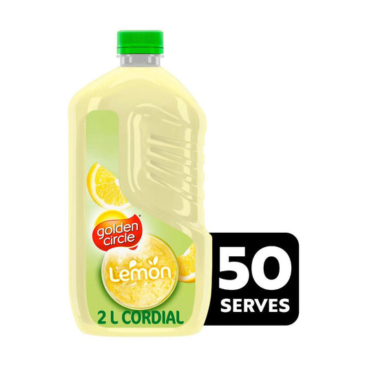 Golden Circle Cordial Lemon Cordial | 2L (Pack of 2)