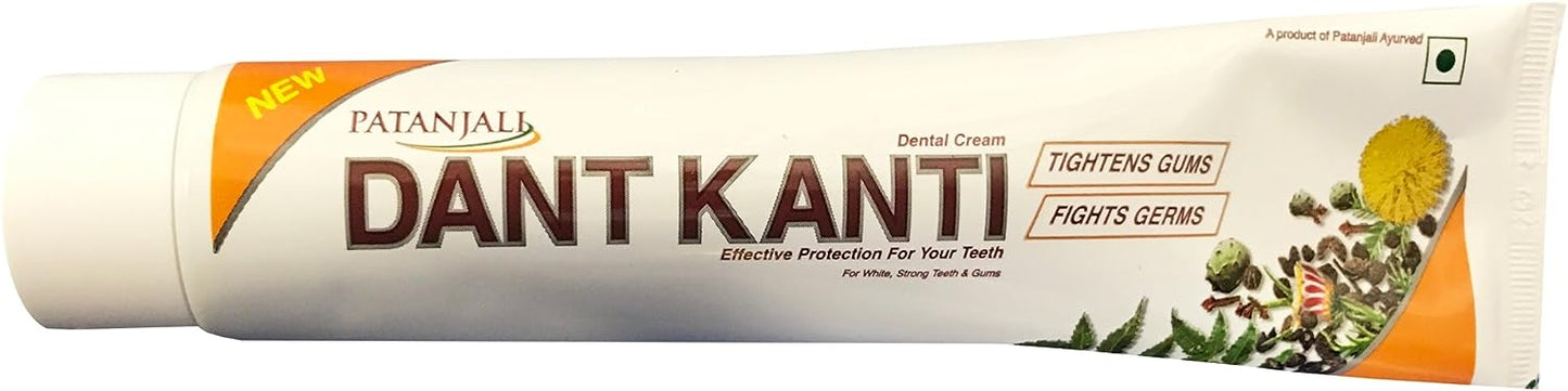 Patanjali Dant Kanti Toothpaste 200 Grams (7 Ounces) Pack of 6