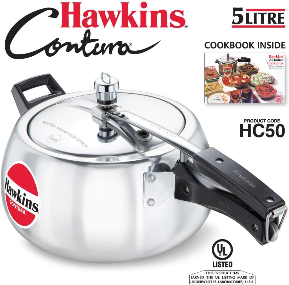 Hawkins Contura 5 Liters Aluminum Pressure Cooker