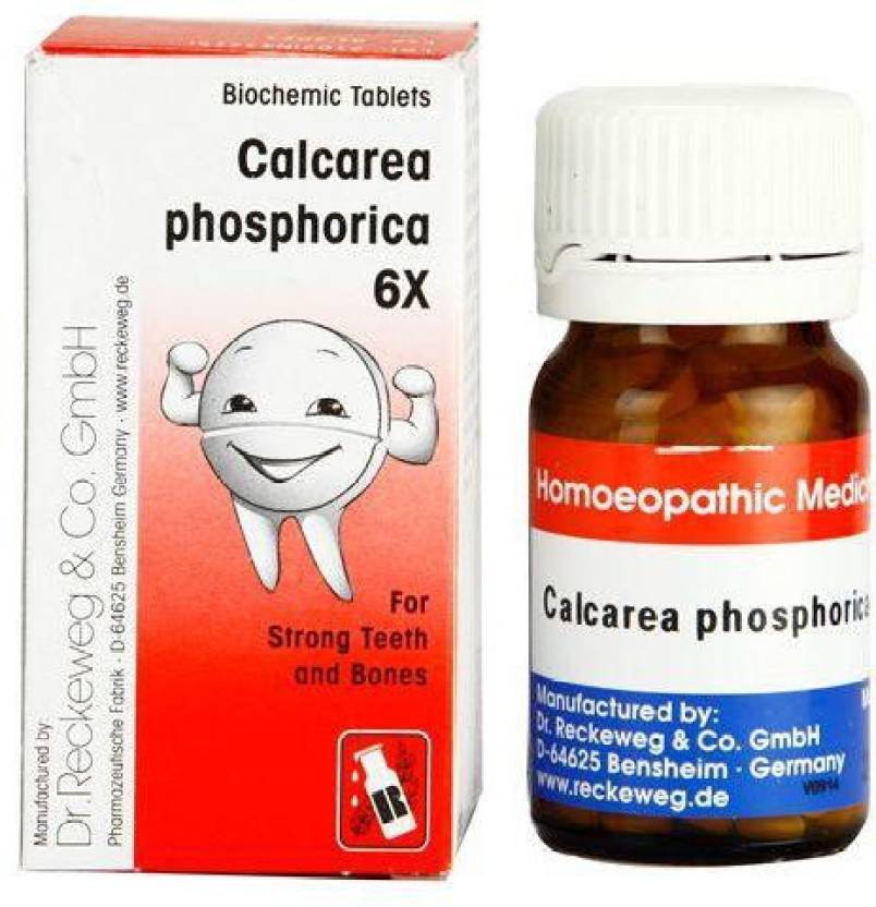 Dr Reckeweg Calcarea Phos 6x - Calcium Teething Tablets - Pack Of 2 Bottles