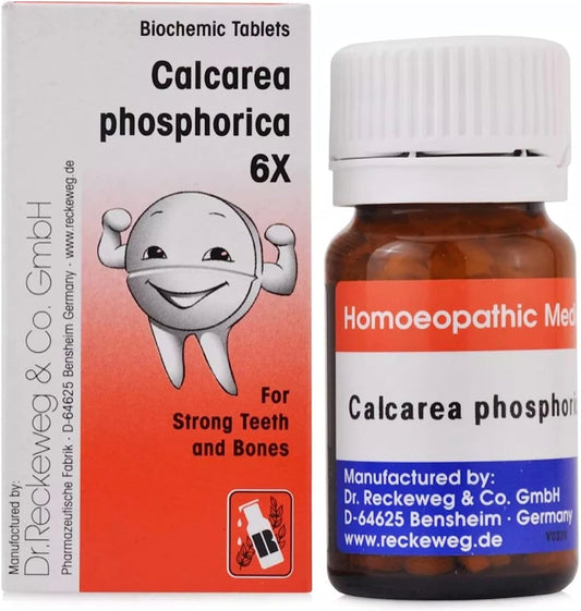 Dr Reckeweg Calcarea Phos 6x - Calcium Teething Tablets - Pack Of 2 Bottles