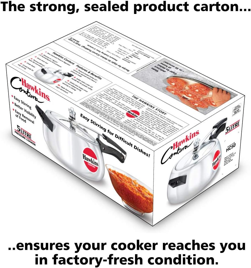 Hawkins Contura 5 Liters Aluminum Pressure Cooker