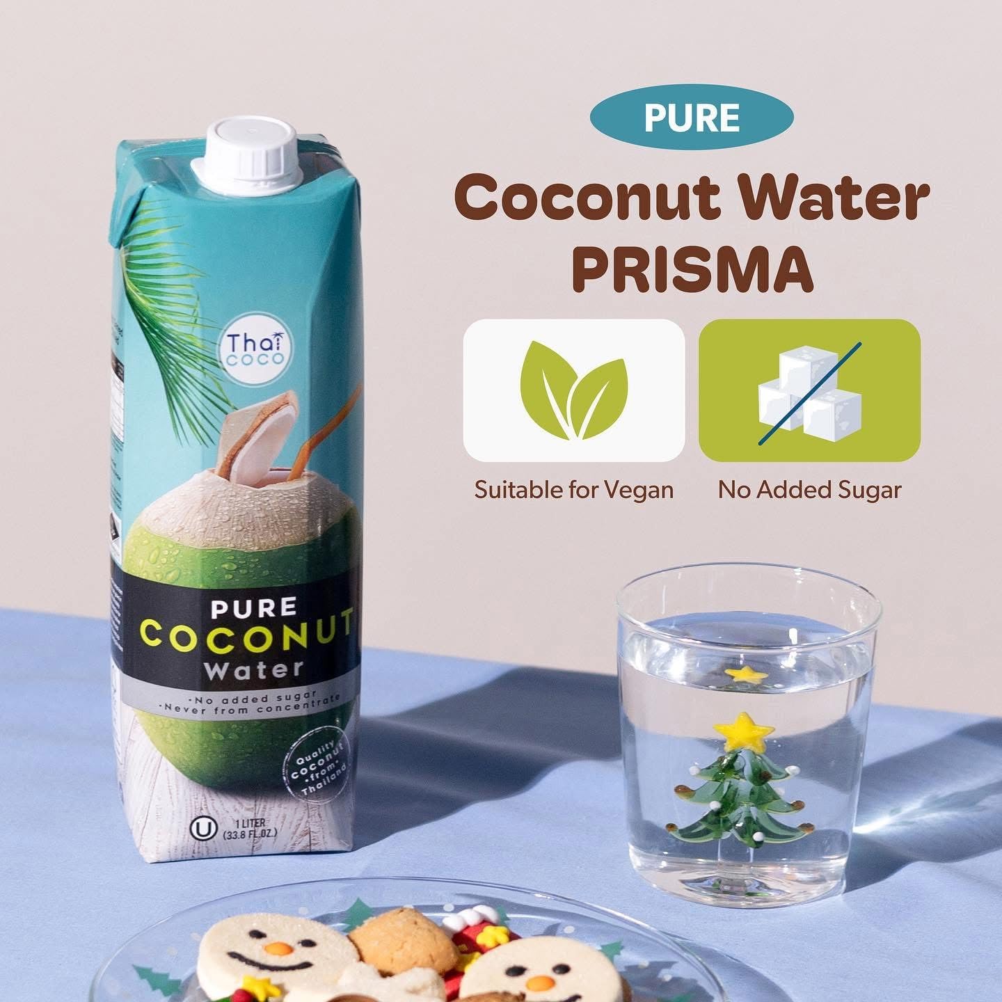 Thai Coco Pure Coconut Water No Added Sugar,   1L