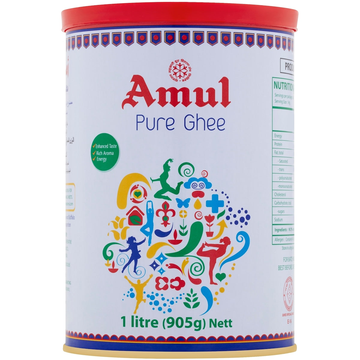 Amul Pure Ghee 1L TIN - Premium Quality