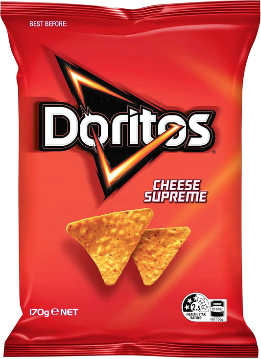 Doritos Corn Chips Cheese Supreme Share Pack 170g