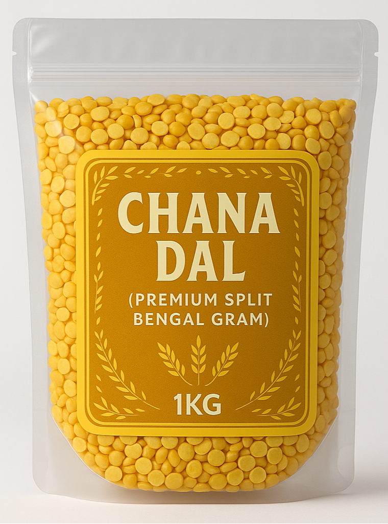 Chana Dal 1kg - Premium Split Bengal Gram