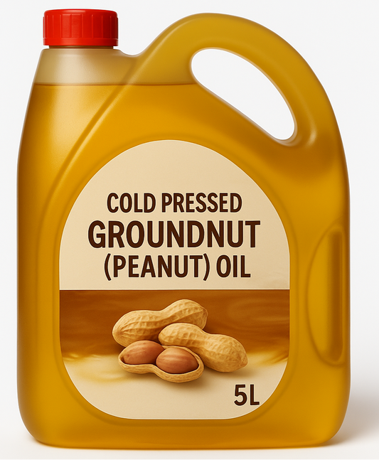 Cold Pressed Groundnut (Peanut) Oil 5L jar