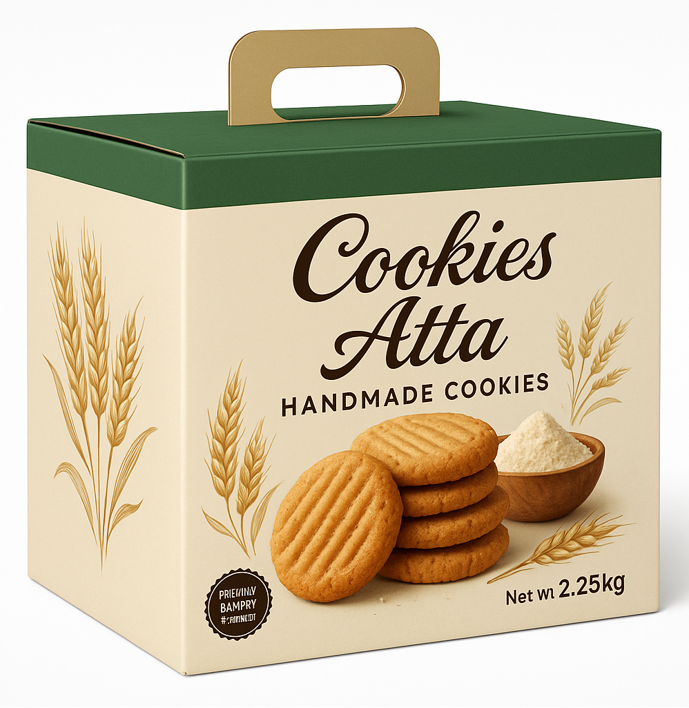 Cookies Atta 2.25kg - Large Square Box with Handle