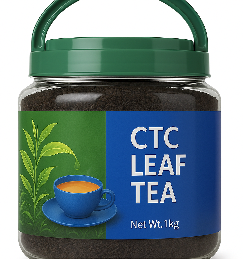 CTC Leaf Tea 1kg jar with handle