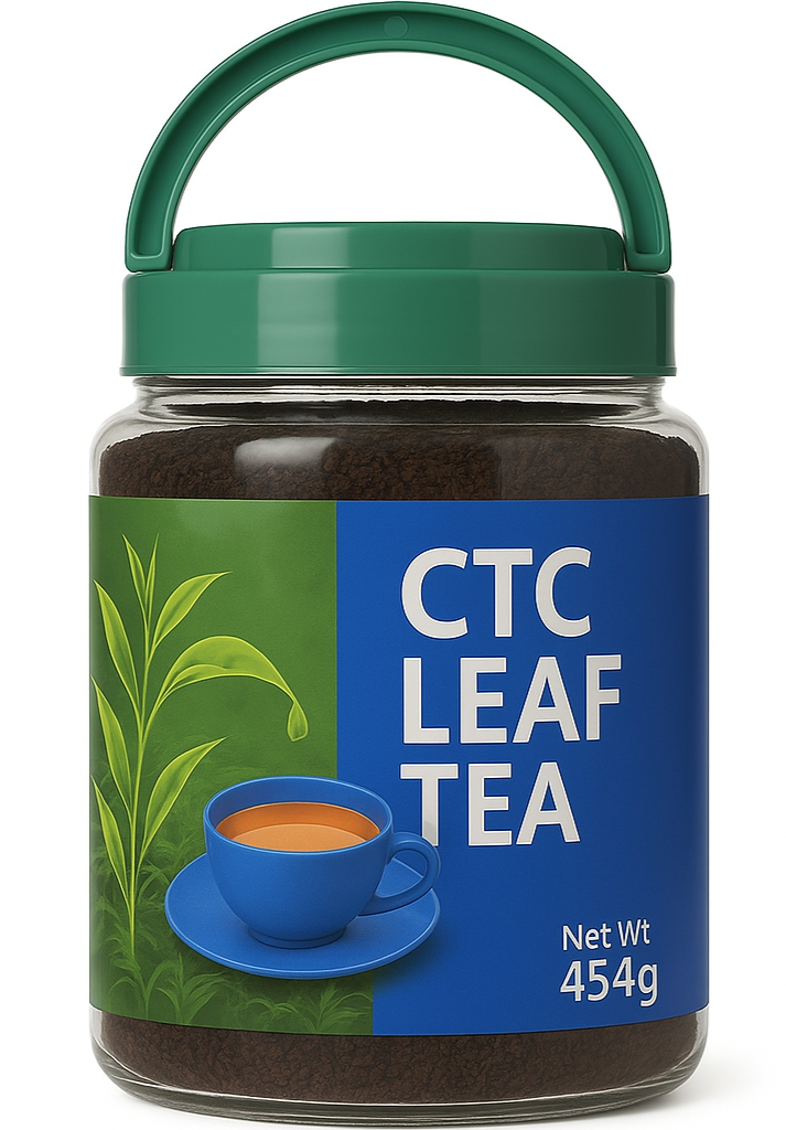 CTC Leaf Tea 454g jar with handle