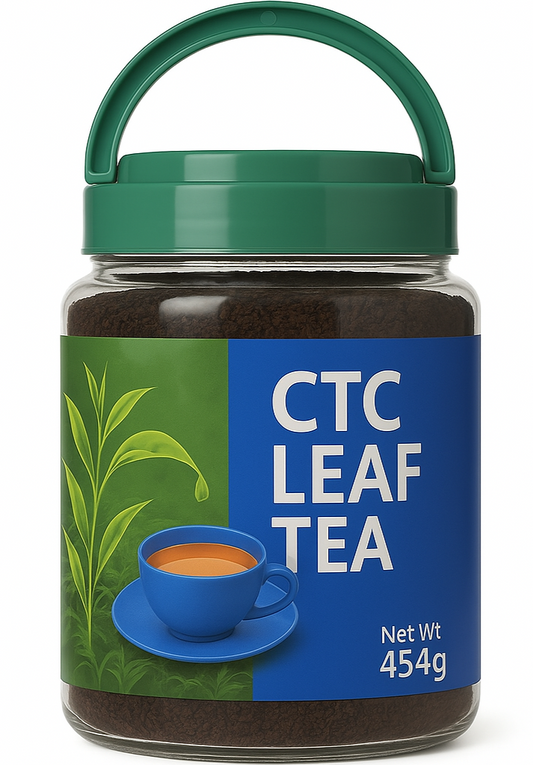 CTC Leaf Tea 454g jar with handle
