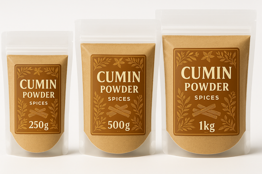 Cumin Powder Spices in 250g, 500g, and 1kg sizes