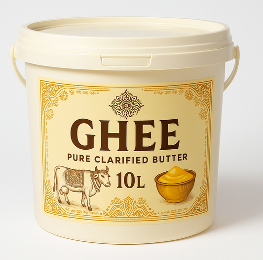 Ghee 10L plastic bucket with handle