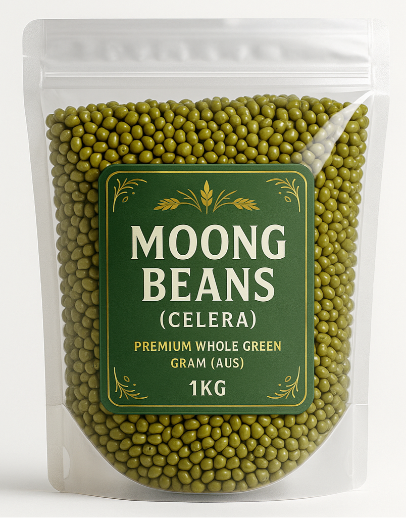 Moong Beans (Celera) 1kg - Premium Whole Green Gram (AUS)