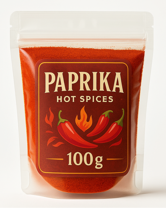 Paprika Hot Spices 100g pouch