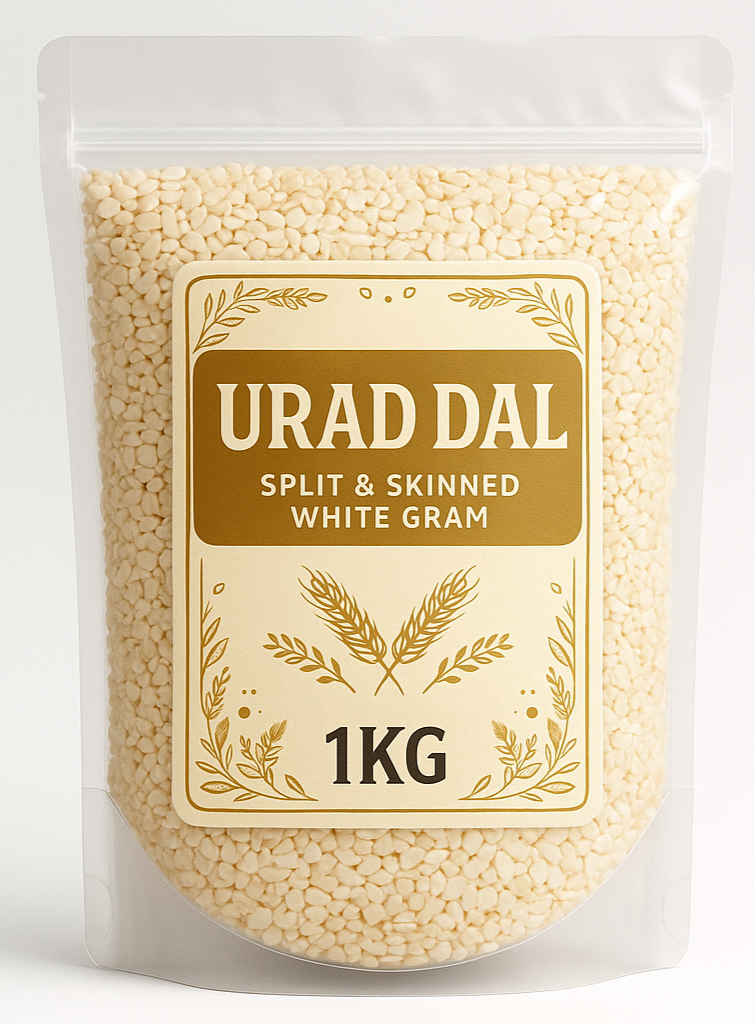 Urad Dal 1kg - Split & Skinned White Gram
