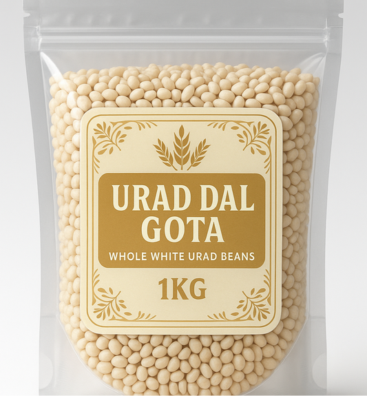 Urad Dal Gota 1kg - Whole White Urad Beans