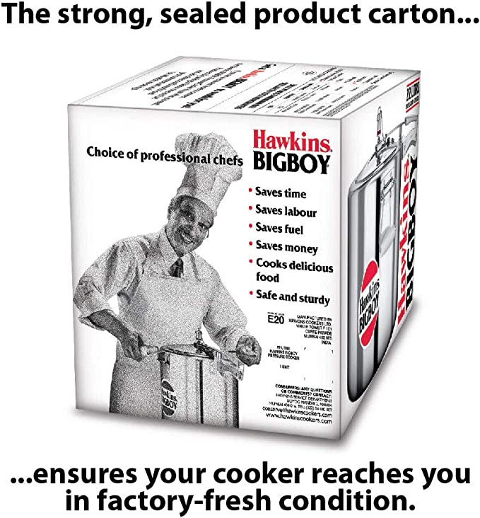 Hawkins Big Boy Aluminium Pressure Cooker 22L