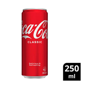 Coca-Cola Classic Soft Drink Can | 250mL (Pack of 3)