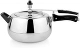 Madhu Flora Shape – Aluminum Pressure Cooker W/Aluminum Lid/Mirror Finish- 5.5 Ltr.