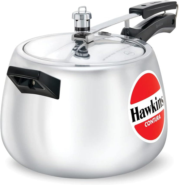 Hawkins Contura Pressure Cooker, 6.5 Ltr-Litre New Shape