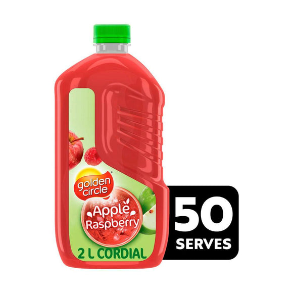 Golden Circle Cordial Apple & Raspberry Cordial | 2L (Pack of 2)