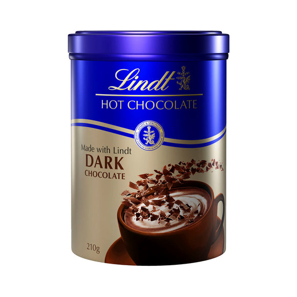 Lindt Hot Choc Flakes Dark Tin | 210g (Pack of 2)