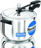 Hawkins Stainless Steel Induction Compatible Pressure Cooker, 8 Litre Capacity, Silver (HSS80)