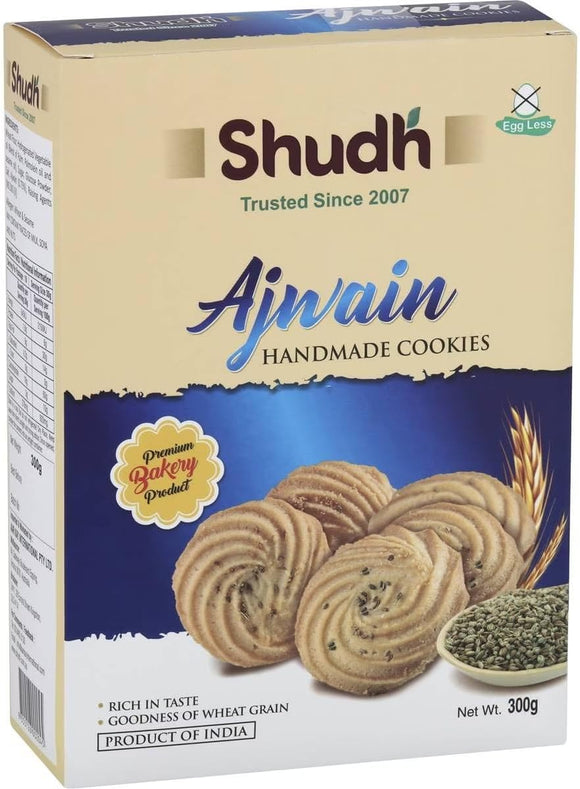 Shudh Ajwain Handmade Cookies 300G (Pack of 6)