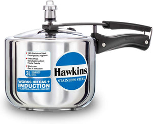 Hawkins Pressure Cooker Pressure Cooker, Small, Silver, (HSS3T)