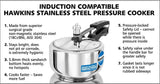 Hawkins Stainless Steel Pressure Cooker 2 Litre Silver (HSS20)