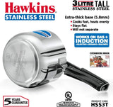 Hawkins Pressure Cooker Pressure Cooker, Small, Silver, (HSS3T)