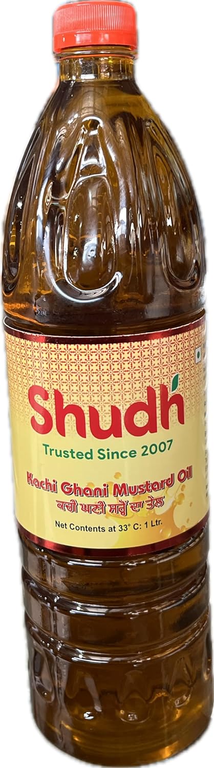 Shudh Premium Kachi Ghani Pure Mustard Oil, 1Litre PET Bottle