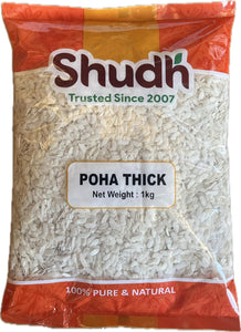 SHUDH Thick Flattened Poha, 1 kg