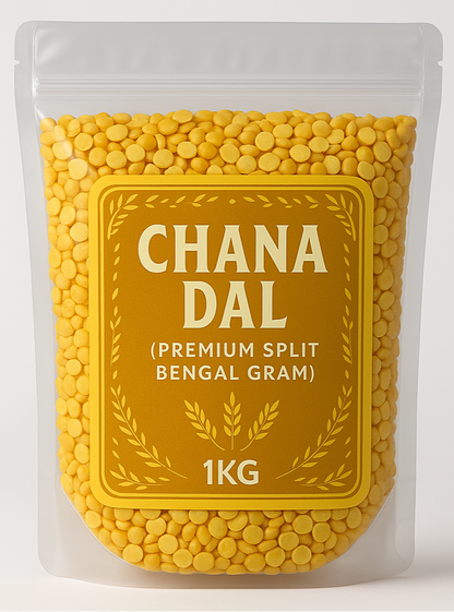 Chana Dal 1kg - Premium Split Bengal Gram