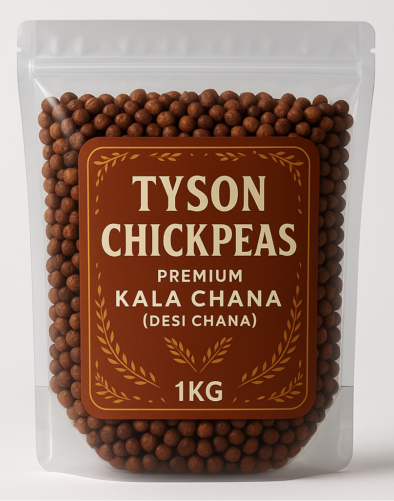 Tyson Chickpeas 1kg - Premium Kala Chana (Desi Chana)