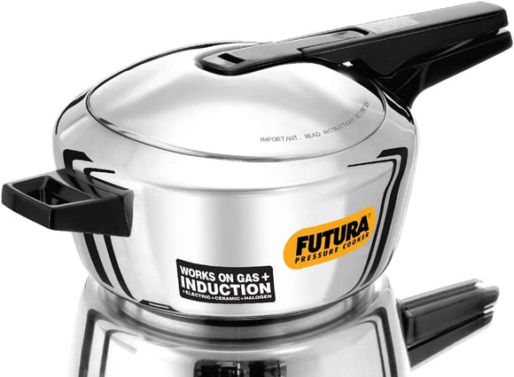 Hawkins Futura Stainless Steel Pressure Cooker, 4 Litres (F41)