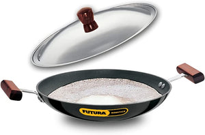 Hawkins Futura Non-Stick Appachatty Breakfast Pan with Stainless Steel Lid 8.66 in