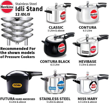 Hawkins Stainless Steel Idli Stand for 12 Idlis