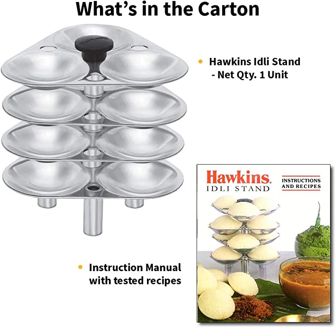 Hawkins 12 Idli Set for 3.0 Litre Pressure Cooker