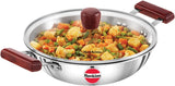 Hawkins Futura Steel Deep Fry Pan with Steel Lid, 2.5 Litre Capactiy SSD25G