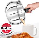 Hawkins Futura Steel Pan with Glass Lid, 2.0 Litre Capactiy, Silver