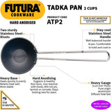 Hawkins Futura Anodised Heating Pan, 4.72 in, Black