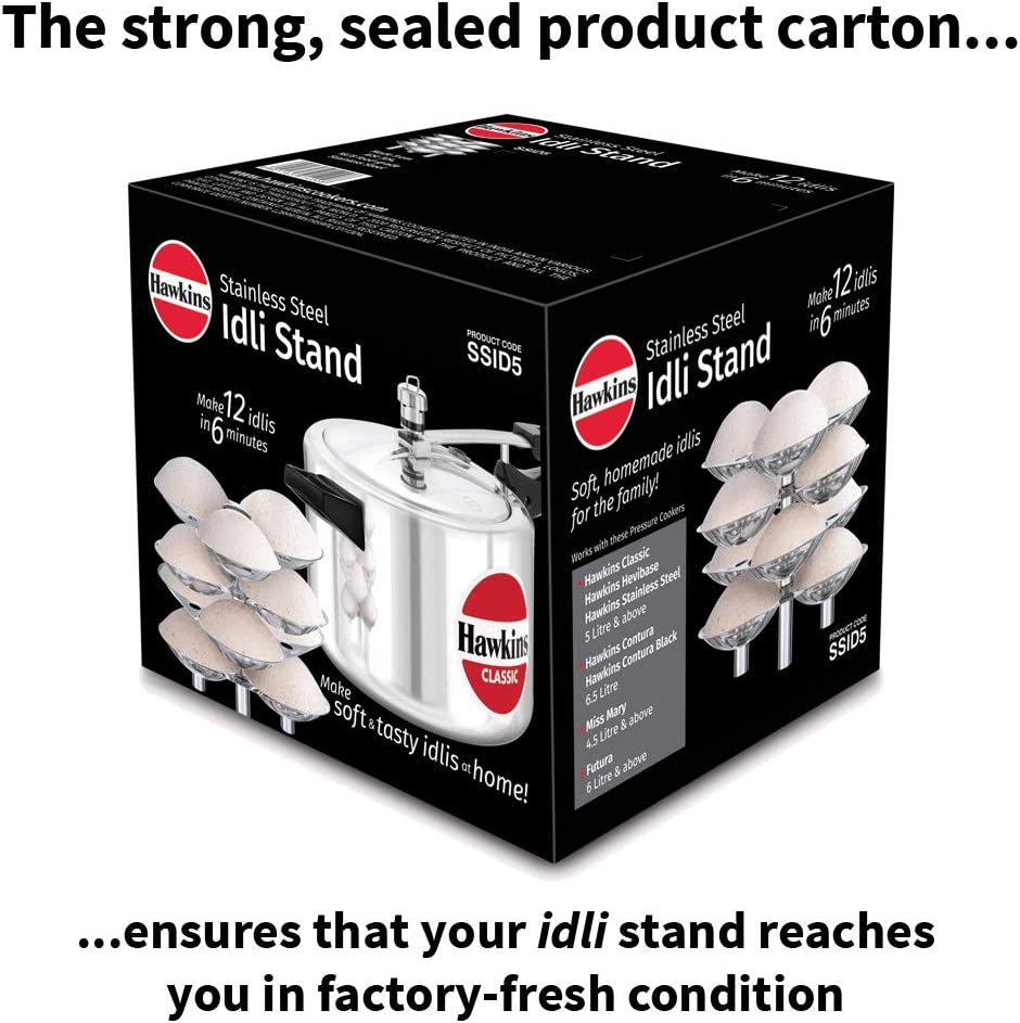Hawkins Stainless Steel Idli Stand for 12 Idlis