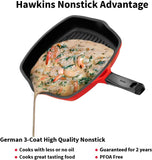 Hawkins Futura Die-Cast Grill Pan with Glass Lid, 30 cm Diameter