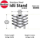 Hawkins Stainless Steel Idli Stand for 12 Idlis