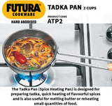 Hawkins Futura Anodised Heating Pan, 4.72 in, Black