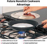 Hawkins Futura Non-Stick Appachatty Breakfast Pan with Stainless Steel Lid 8.66 in