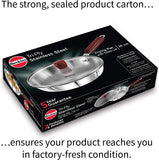 HAWKINS Triply 3 mm Stainless Steel Frying Pan 26 cm with Lid, 1 LTR, Silver (SSF26G)