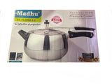 Madhu Flora Shape – Stainless Steel Pressure Cooker with Stainless Steel Lid- 5.0 Ltr.